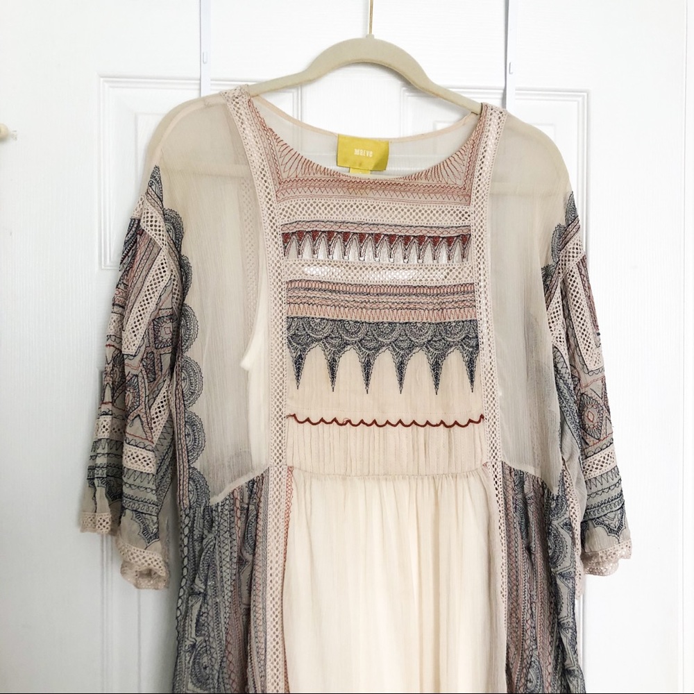Anthropologie Maeve Toronto Boho Midi Dress small